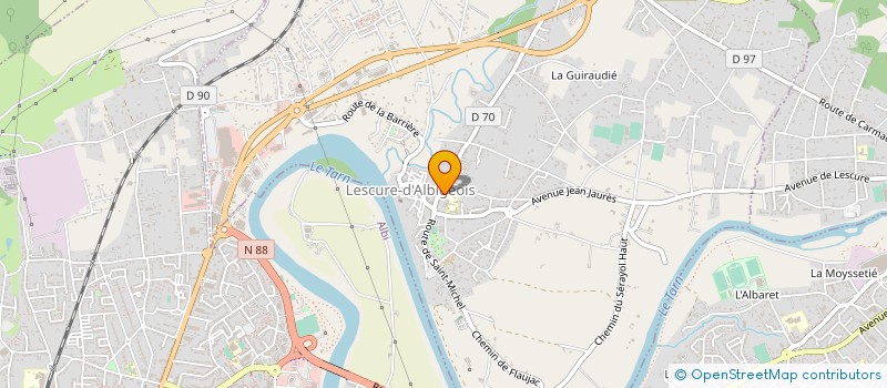 localisation de l'entreprise COMMUNE DE LESCURE D ALBIGEOIS  LESCURE-D'ALBIGEOIS