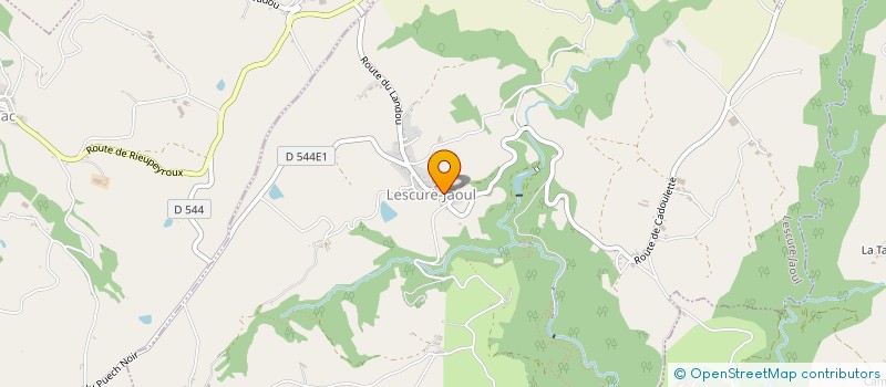 localisation de l'entreprise COMMUNE DE LESCURE JAOUL  LESCURE-JAOUL