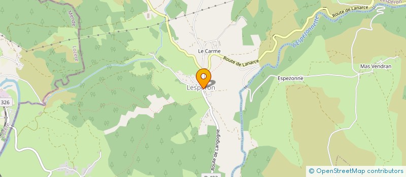 localisation de l'entreprise COMMUNE DE LESPERON  LESPERON
