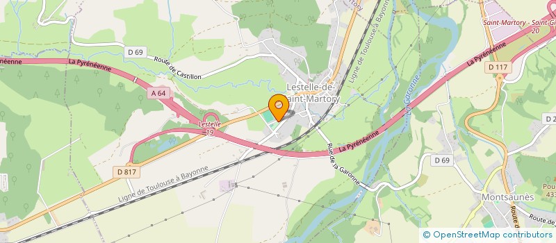 localisation de l'entreprise COMMUNE DE LESTELLE DE SAINT MARTORY  LESTELLE-DE-SAINT-MARTORY