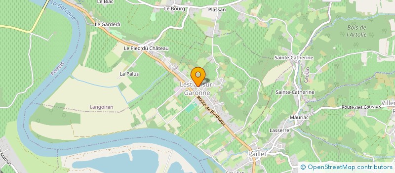 localisation de l'entreprise COMMUNE DE LESTIAC SUR GARONNE  LESTIAC-SUR-GARONNE