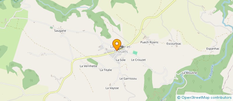 localisation de l'entreprise COMMUNE DE LESTRADE ET THOUELS  LESTRADE-ET-THOUELS