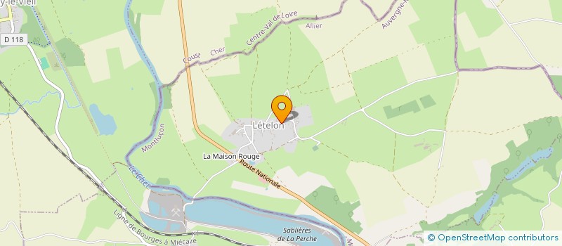 localisation de l'entreprise COMMUNE DE LETELON  LETELON