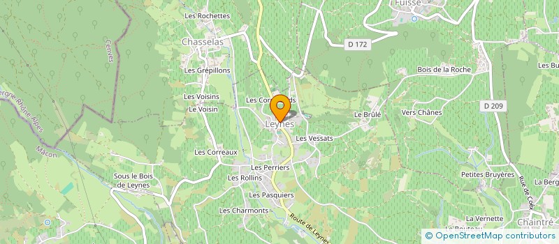 localisation de l'entreprise COMMUNE DE LEYNES  LEYNES