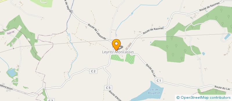 localisation de l'entreprise COMMUNE DE LEYRITZ MONCASSIN  LEYRITZ-MONCASSIN