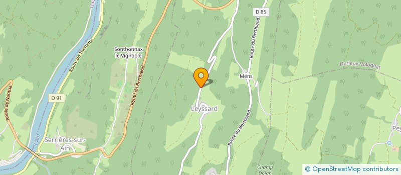 localisation de l'entreprise COMMUNE DE LEYSSARD  LEYSSARD