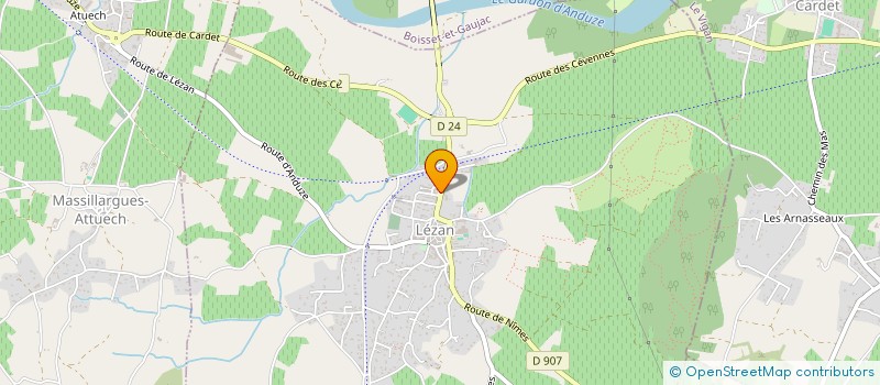 localisation de l'entreprise COMMUNE DE LEZAN  LEZAN