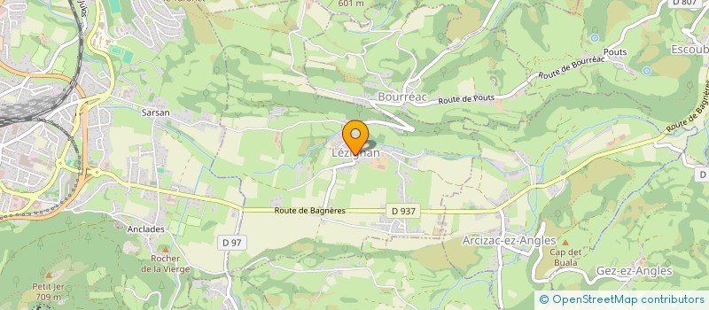 localisation de l'entreprise COMMUNE DE LEZIGNAN  LEZIGNAN