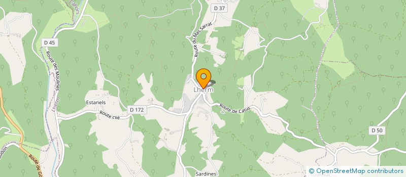 localisation de l'entreprise COMMUNE DE LHERM  LHERM