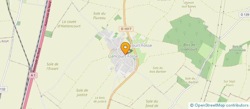 localisation de l'entreprise COMMUNE DE LIANCOURT FOSSE  LIANCOURT-FOSSE