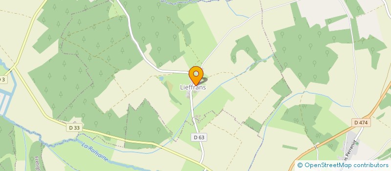 localisation de l'entreprise COMMUNE DE LIEFFRANS  LIEFFRANS