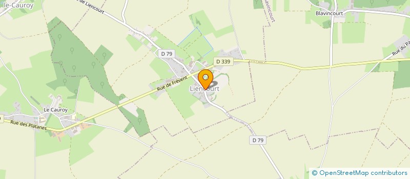 localisation de l'entreprise COMMUNE DE LIENCOURT  LIENCOURT