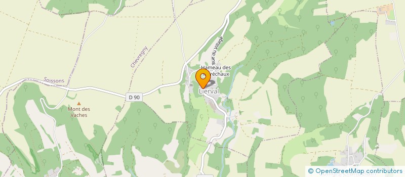 localisation de l'entreprise COMMUNE DE LIERVAL  LIERVAL