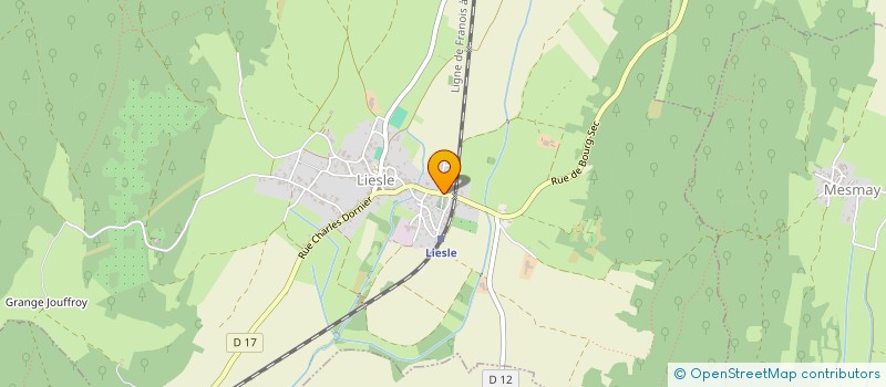 localisation de l'entreprise COMMUNE DE LIESLE  LIESLE