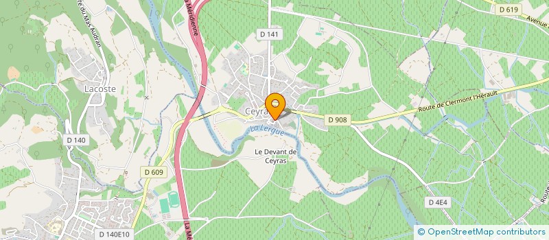 localisation de l'entreprise COMMUNE DE LIEURAN-CABRIERES  LIEURAN-CABRIERES