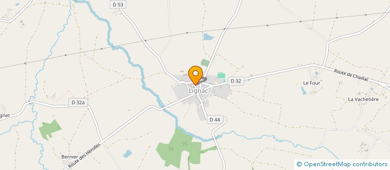 localisation de l'entreprise COMMUNE DE LIGNAC à LIGNAC