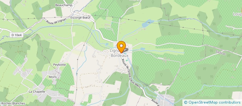 localisation de l'entreprise COMMUNE DE LIGNAN DE BORDEAUX  LIGNAN-DE-BORDEAUX