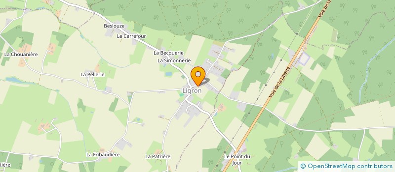 localisation de l'entreprise COMMUNE DE LIGRON  LIGRON