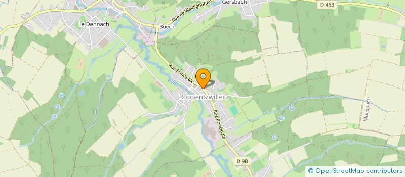 localisation de l'entreprise COMMUNE DE LIGSDORF  LIGSDORF