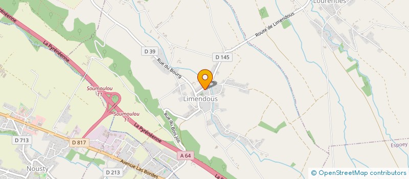 localisation de l'entreprise COMMUNE DE LIMENDOUS  LIMENDOUS