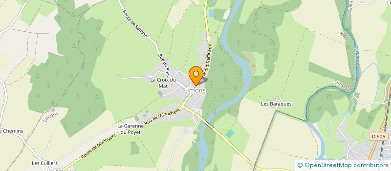 localisation de l'entreprise COMMUNE DE LIMONS  LIMONS