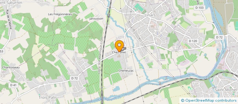 localisation de l'entreprise COMMUNE DE LINARS à LINARS
