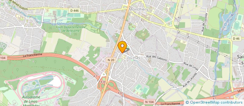 localisation de l'entreprise COMMUNE DE LINAS à LINAS