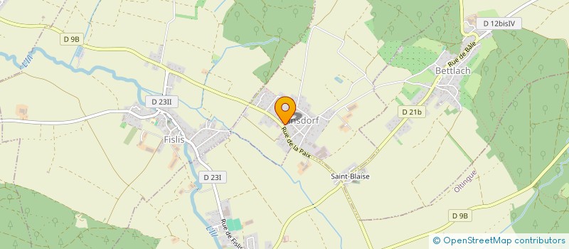 localisation de l'entreprise COMMUNE DE LINSDORF  LINSDORF