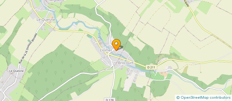 localisation de l'entreprise COMMUNE DE LIOMER  LIOMER