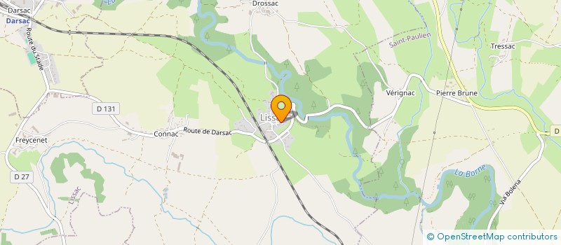 localisation de l'entreprise COMMUNE DE LISSAC  LISSAC
