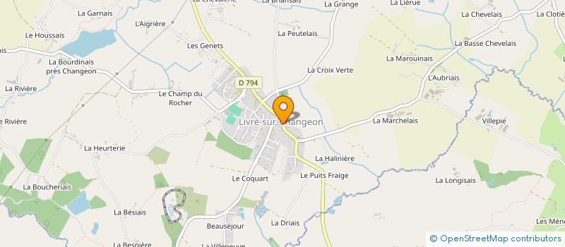 localisation de l'entreprise COMMUNE DE LIVRE SUR CHANGEON  LIVRE-SUR-CHANGEON