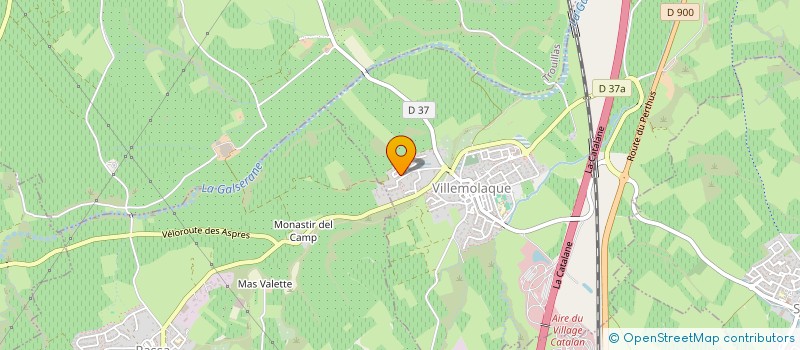 localisation de l'entreprise COMMUNE DE LLAURO  LLAURO