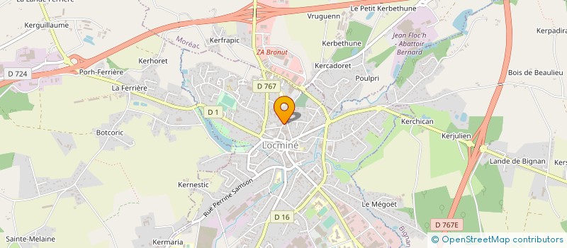 localisation de l'entreprise COMMUNE DE LOCMINE à LOCMINE