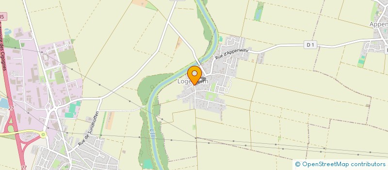 localisation de l'entreprise COMMUNE DE LOGELHEIM  LOGELHEIM