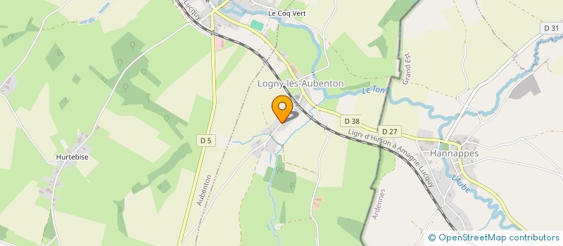 localisation de l'entreprise COMMUNE DE LOGNY LES AUBENTON  LOGNY-LES-AUBENTON