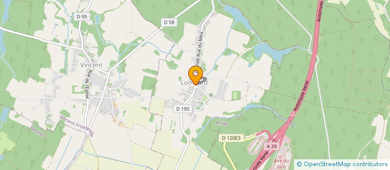 localisation de l'entreprise COMMUNE DE LOMBARD  LOMBARD