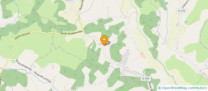 localisation de l'entreprise COMMUNE DE LONCON  LONCON