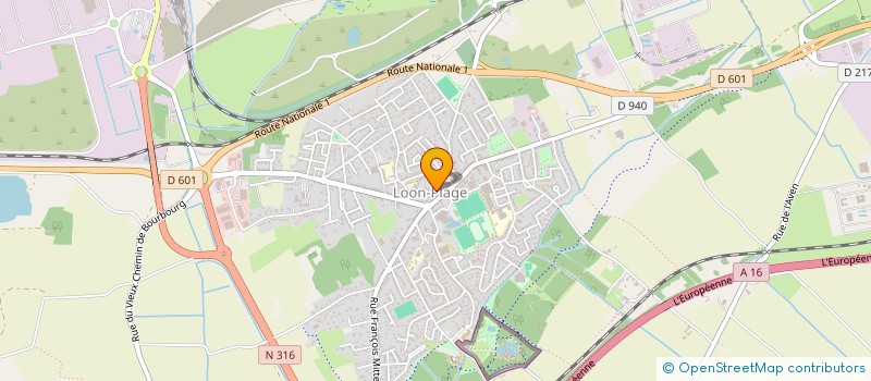 localisation de l'entreprise COMMUNE DE LOON PLAGE  LOON-PLAGE