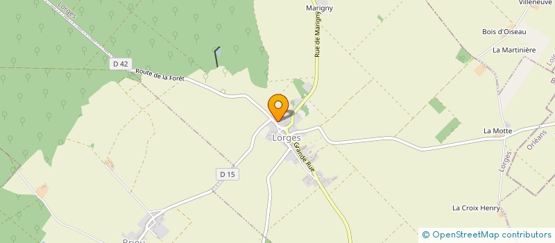 localisation de l'entreprise COMMUNE DE LORGES  LORGES