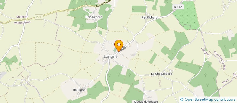 localisation de l'entreprise COMMUNE DE LORIGNE  LORIGNE