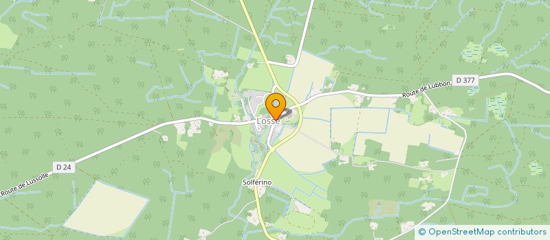 localisation de l'entreprise COMMUNE DE LOSSE  LOSSE