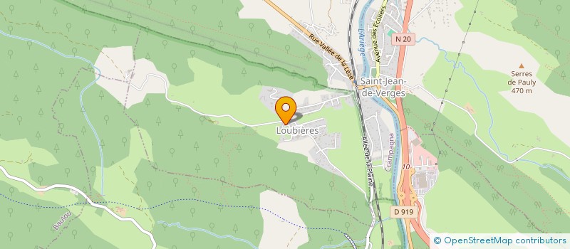 localisation de l'entreprise COMMUNE DE LOUBIERES à LOUBIERES