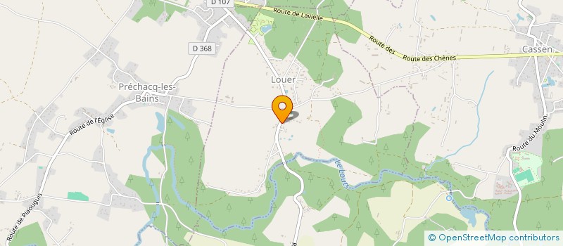 localisation de l'entreprise COMMUNE DE LOUER  LOUER