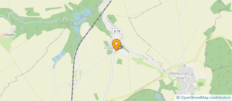 localisation de l'entreprise COMMUNE DE LOUPEIGNE  LOUPEIGNE