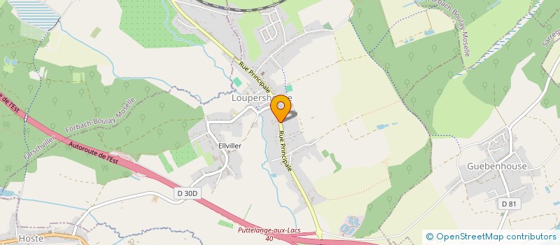 localisation de l'entreprise COMMUNE DE LOUPERSHOUSE  LOUPERSHOUSE