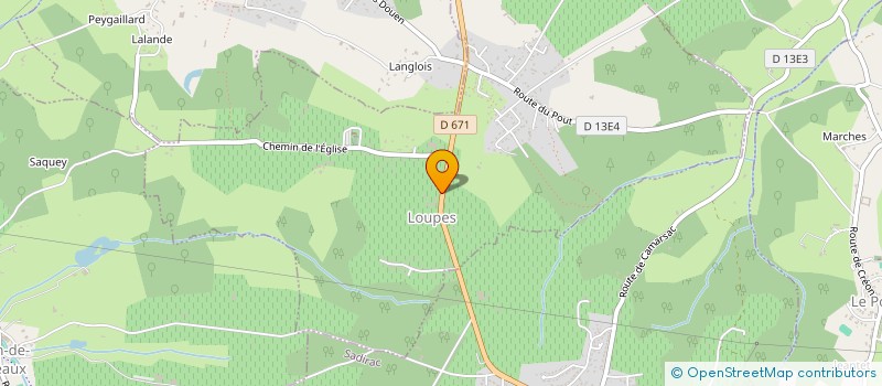 localisation de l'entreprise COMMUNE DE LOUPES  LOUPES