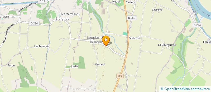 localisation de l'entreprise COMMUNE DE LOUPIAC DE LA REOLE  LOUPIAC-DE-LA-REOLE