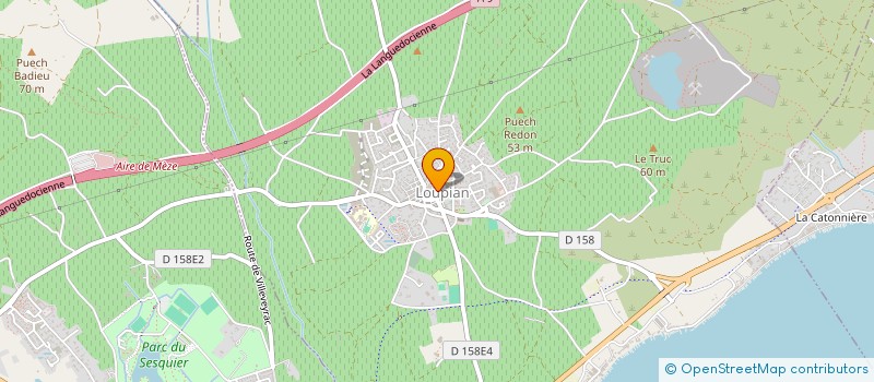 localisation de l'entreprise COMMUNE DE LOUPIAN  LOUPIAN