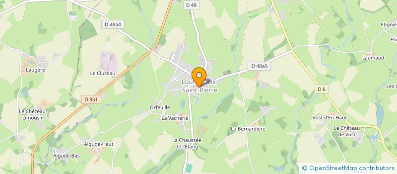 localisation de l'entreprise COMMUNE DE LOURDOUEIX SAINT PIERRE à LOURDOUEIX-SAINT-PIERRE
