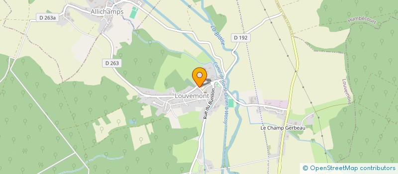 localisation de l'entreprise COMMUNE DE LOUVEMONT à LOUVEMONT